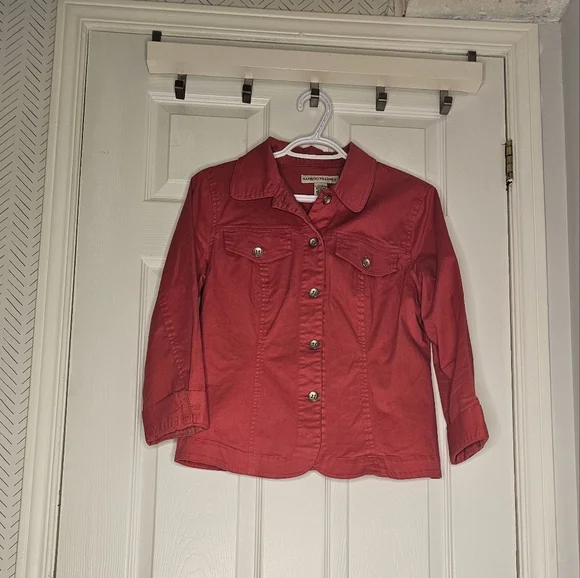 Red Denim Jacket - Picture 1 of 3
